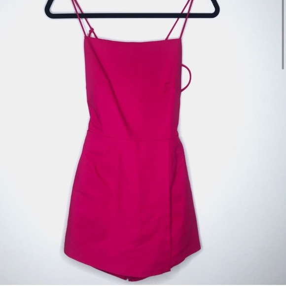 By the Way hot pink romper - Picture 2 of 4